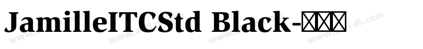 JamilleITCStd Black字体转换